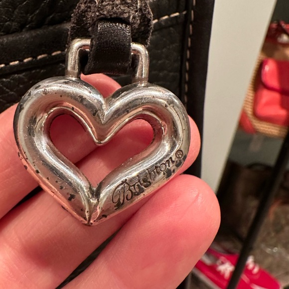 Brighton Vintage Black Leather Shoulder Bag - Picture 6 of 11